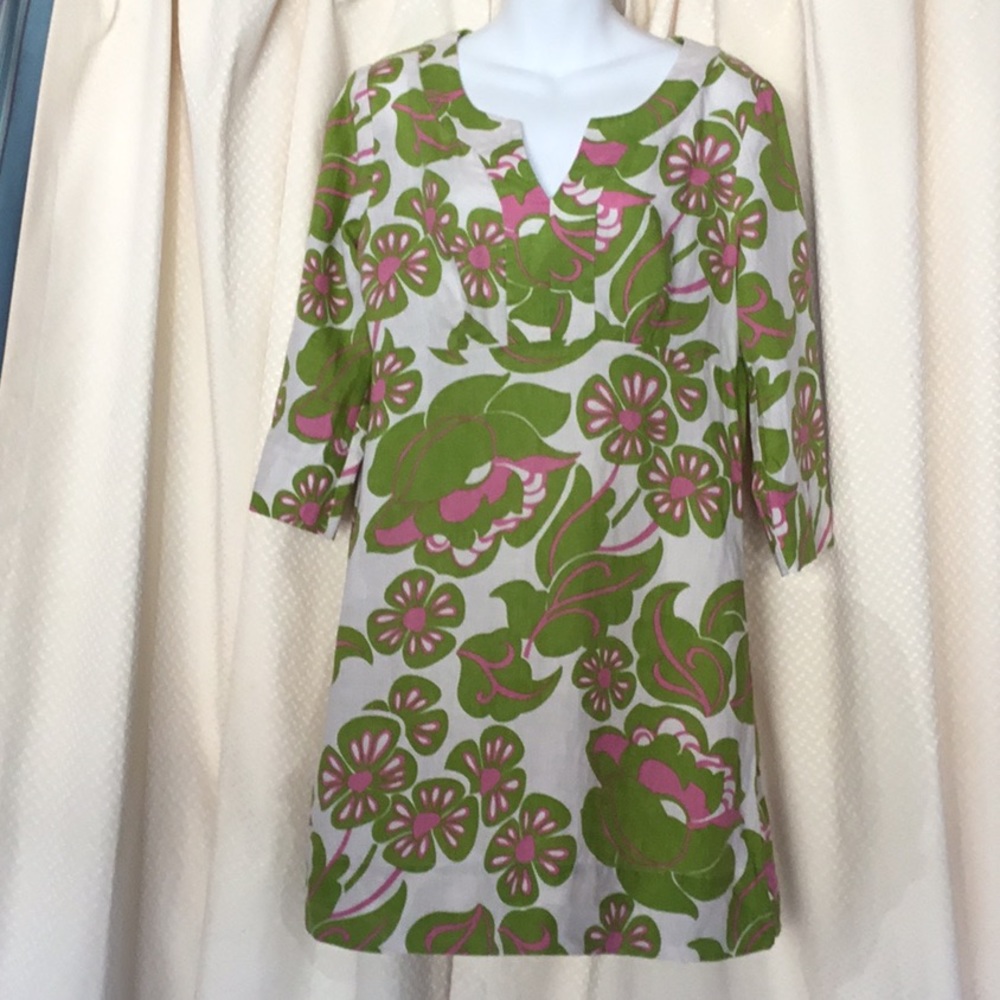 Boden floral linen dress Sz US8U K 12